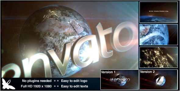 World Logo Video Displays template preview