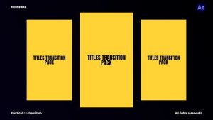 Videohive Vertical Titles Transition Titles template preview