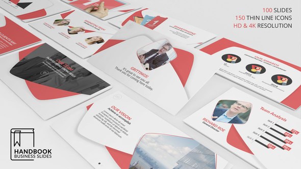 Videohive Handbook Business Slides Openers template preview