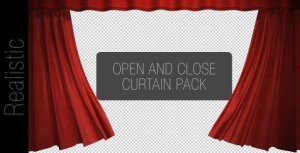 Curtain Open And Close Pack Video Displays template preview