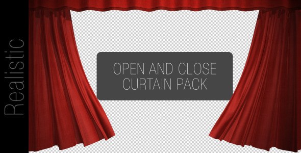 Curtain Open And Close Pack Video Displays template preview