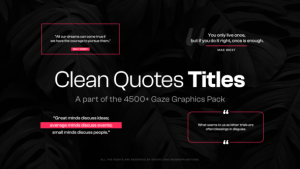 Videohive 15 Clean Quotes Text Titles Titles template preview