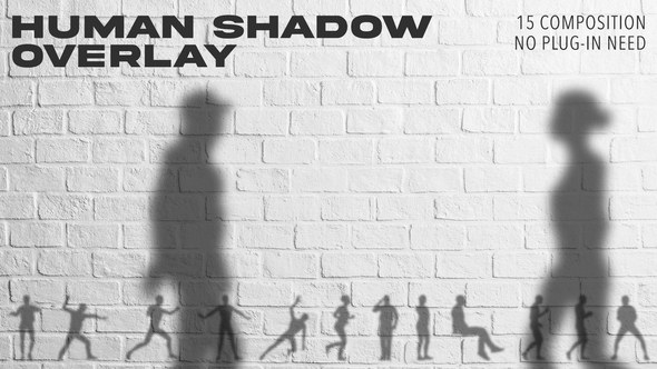 Videohive Animated Human Shadow Overlay Titles template preview