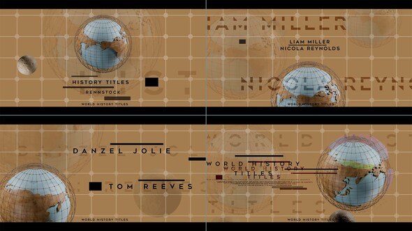 Videohive World History Titles Titles template preview