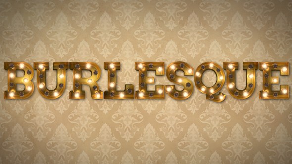 Videohive Burlesque Light Bulb Letters Titles template preview