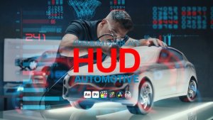 Videohive Premium Overlays HUD Automotive Elements template preview