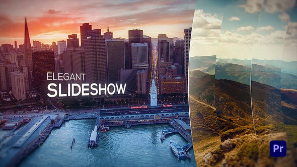 Elegant Slideshow Premiere Pro template preview