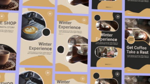 Videohive Coffee Shop Instagram Stories and Reel Product Promo template preview