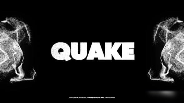 Videohive Quake! The Black Typography Openers template preview