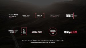Videohive Minimal Titles 2.0 | AE 45983302 Titles template preview