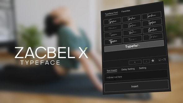 Videohive Animated Typeface - Zacbel X Titles template preview