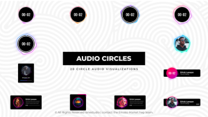 Videohive Circle Audio Visualizations Elements template preview