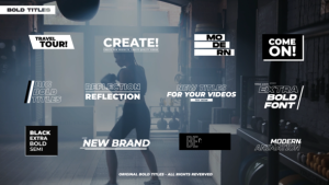 Videohive Bold Titles | After Effects 43260830 Titles template preview
