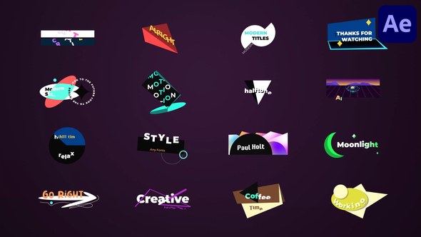 Videohive Modern Art Titles for After Effects Titles template preview