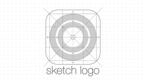 Sketch Logo Reveal Video Displays template preview