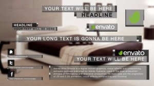 Classic Lower Third Video Displays template preview