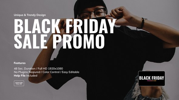 Videohive Black Friday Sale Promo 49136125 Product Promo template preview