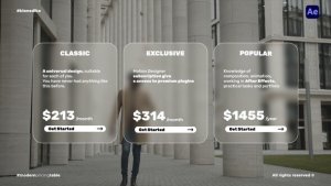 Videohive Modern Pricing Table Infographics template preview