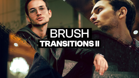 Videohive 20 Brush Transitions II Broadcast-packages template preview