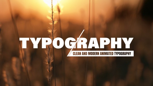 Minimalist Text Animations Titles template preview