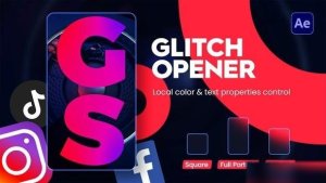 Videohive Instagram Dynamic Glitch Opener Openers template preview