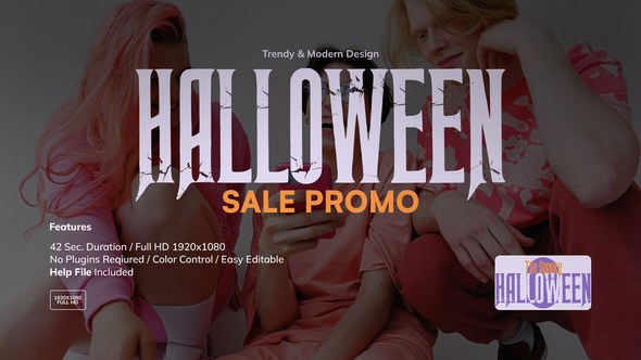 Videohive Halloween Sale Promo 48501664 Product Promo template preview
