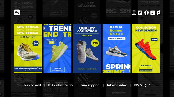 Videohive Shopping Instagram Stories 45386391 Product Promo template preview