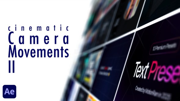 Videohive Cinematic Camera Movements 2 Video Displays template preview