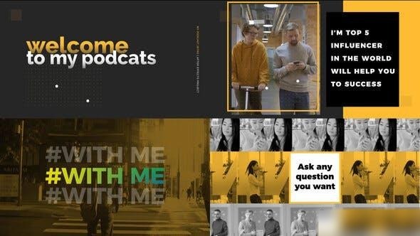 Videohive Short Podcast Intro Openers template preview