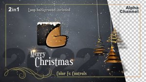 Stylish Christmas Celebration 2 In 1 Video Displays template preview