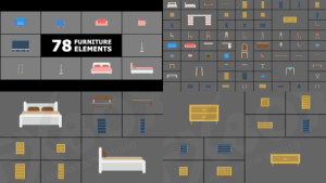 Videohive Animated Furniture Elements for After Effects Elements template preview