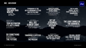 Videohive Minimal Text Animation  AE Titles template preview