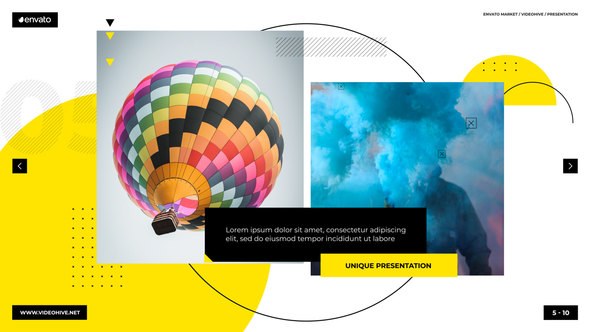 Videohive Geometric Minimal Slideshow Video Displays template preview