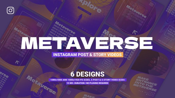 Videohive Metaverse Instagram Promotion Product Promo template preview