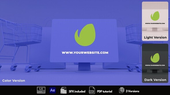 Videohive Online Shopping Intro Logo Stings template preview
