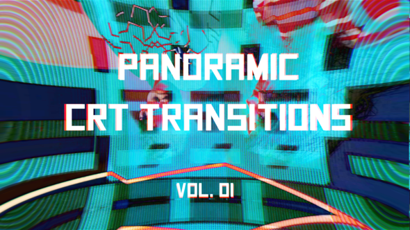 Videohive CRT Panoramic Transitions Vol. 01 Elements template preview
