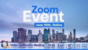 Videohive Video Conference Online Zoom Meeting Logo Stings template preview