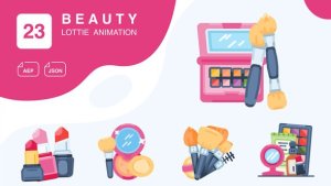 Videohive Beauty Animated Icons | After Effects Elements template preview
