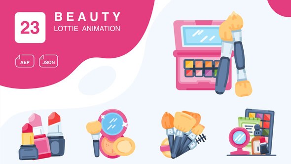 Videohive Beauty Animated Icons | After Effects Elements template preview