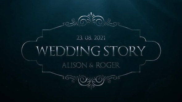 Videohive Silver Wedding Titles 57859225 Titles template preview