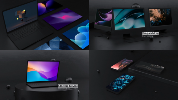 Videohive Mockup Device Presentation for After Effects Product Promo template preview