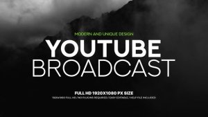 Videohive Youtube Broadcast Broadcast-packages template preview