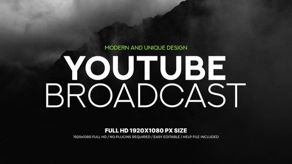 Videohive Youtube Broadcast Broadcast-packages template preview
