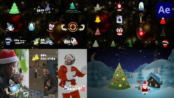 Videohive Christmas Titles And Animations for After Effects 42474165 Titles template preview