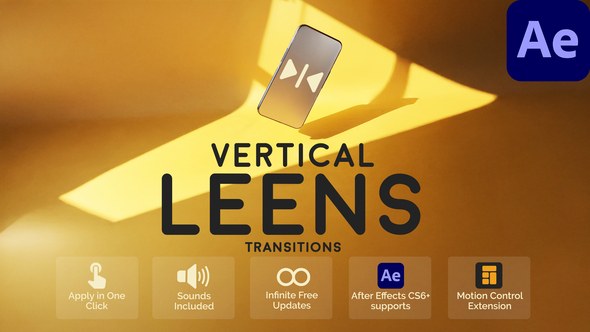 Videohive Vertical Leens Transitions for After Effects Elements template preview