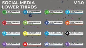 Videohive Social Media Lower Thirds 1.0 | After Effects Titles template preview