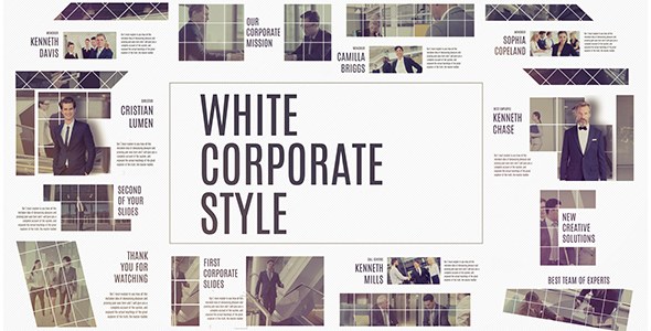 Videohive Corporate White Video Displays template preview