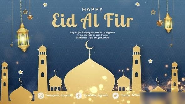 Videohive Eid Al Fitr Intro V2 Ramadan template preview