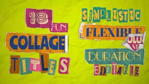 Videohive Collage and Paper Titles Titles template preview