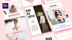 Instagram Stories Video Displays template preview